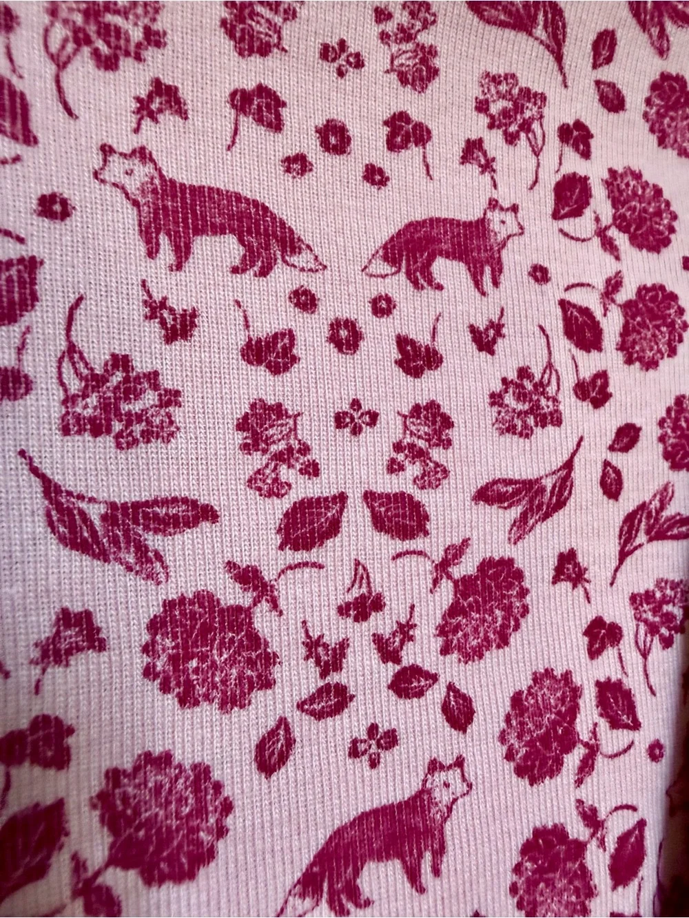 Carter’s Child of Mine 4T 2PC Corduroy Jumper Dress Fox Floral Ruffle Pinafore